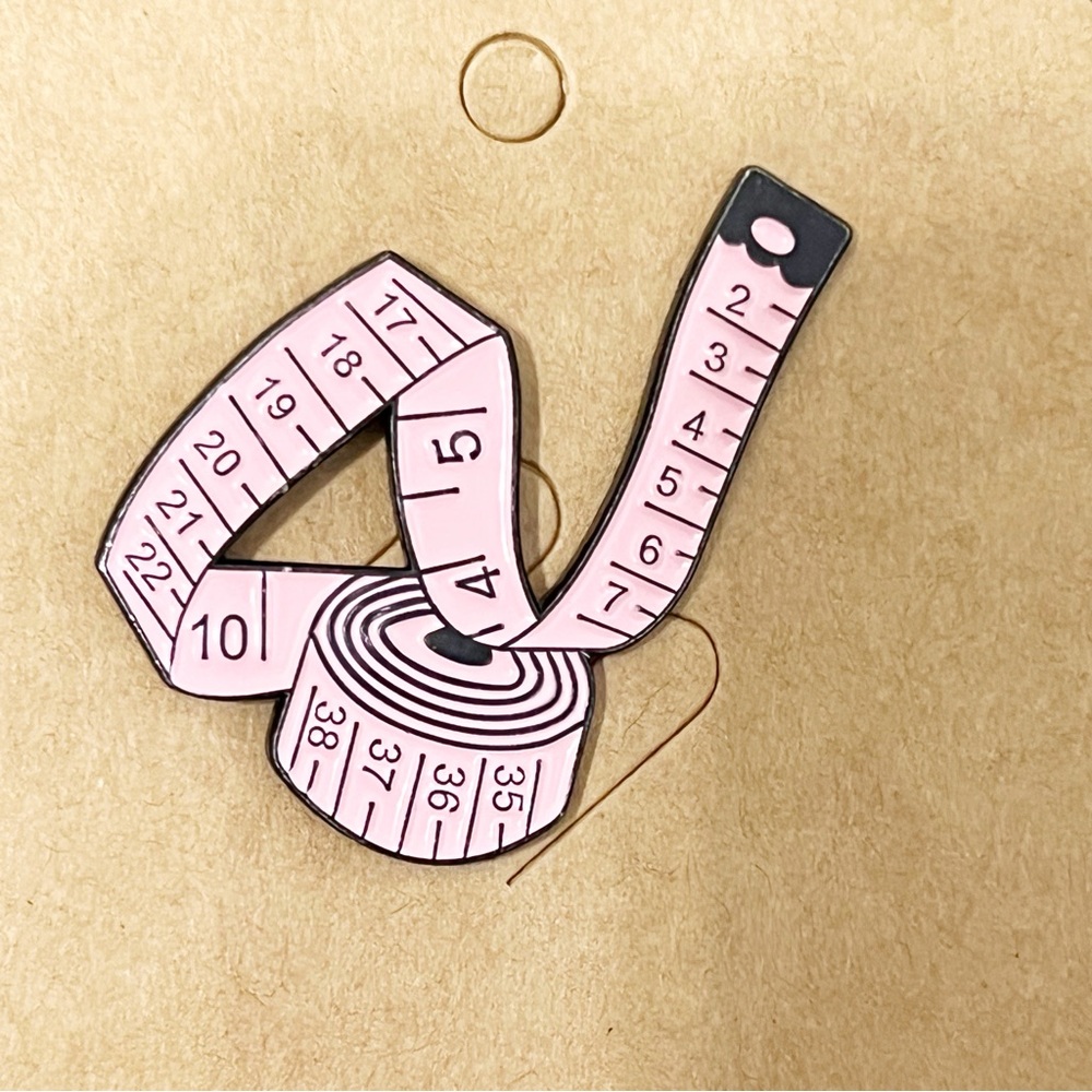 Measuring Tape Enamel Pin